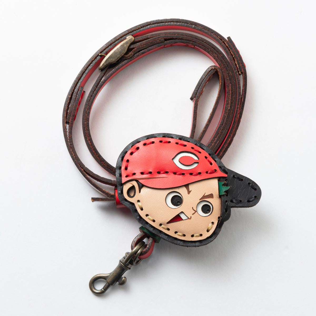 ojaga design × 広島カープ カープ坊やストラップ OJAGA DESIGN 広島東洋カープ [カープ坊や] Big Face ネックストラップ