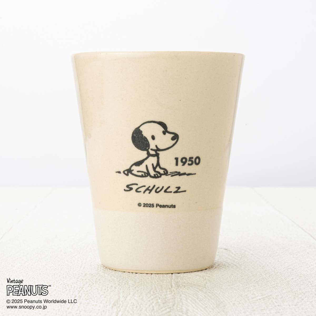PEANUTS - 【新品未使用】SNOOPY 益子焼　タンブラー PEANUTS ビーグル・スカウト50周年記念] 1970年代のPEANUTS