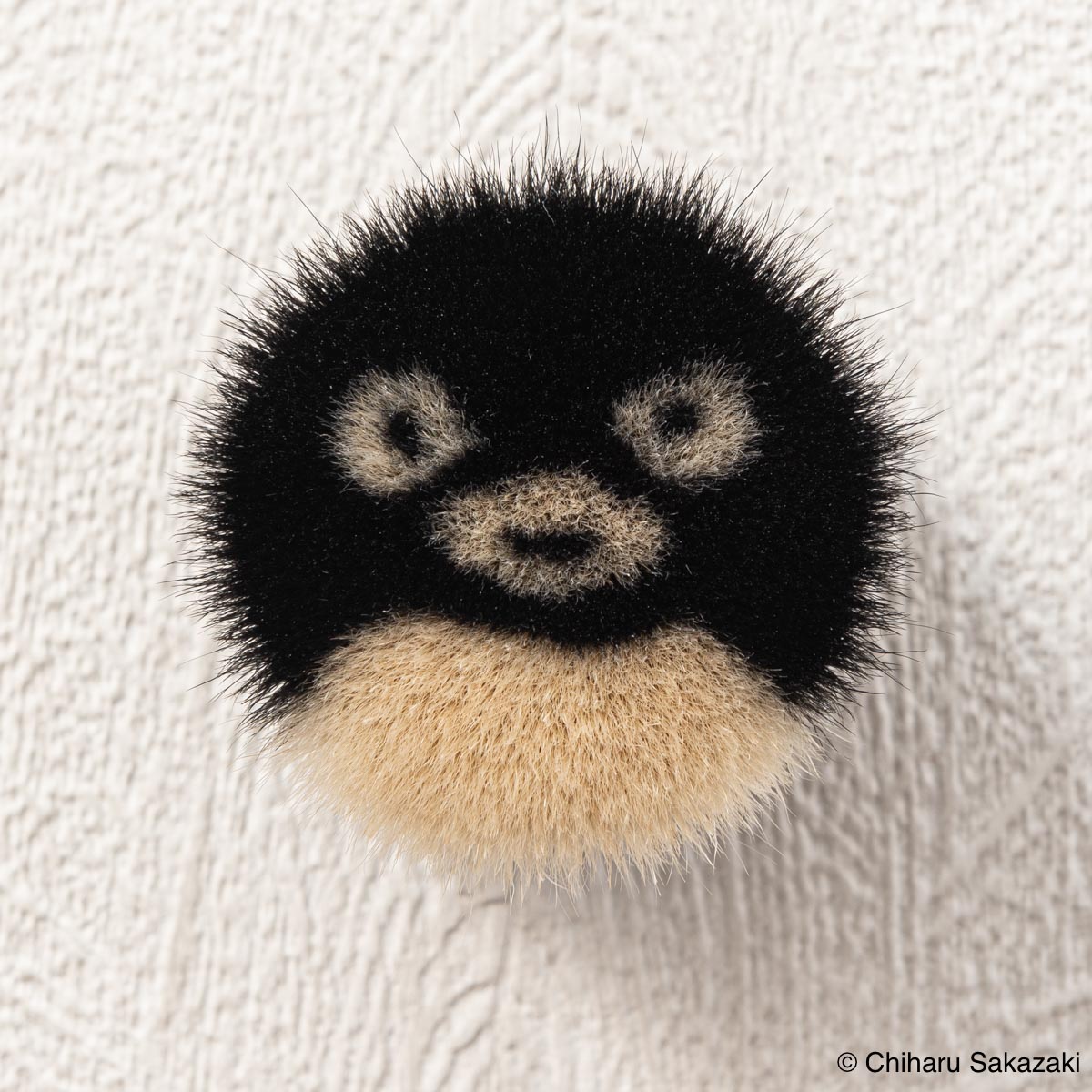 さかざきちはる ペンギンクマノフデ(熊野筆)フェイスブラシ/特製桐箱仕様(直筆サイン&シリアルナンバー入り)