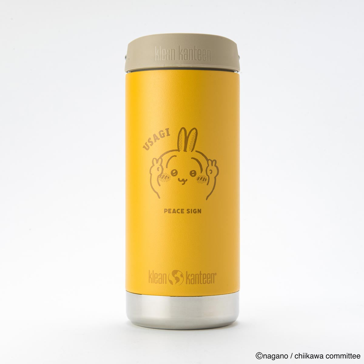 Klean Kanteen ちいかわ インスレートボトル TKWide 12oz（355ml）w/カフェキャップ [うさぎ]【2025年8月中旬より順次お届け予定】