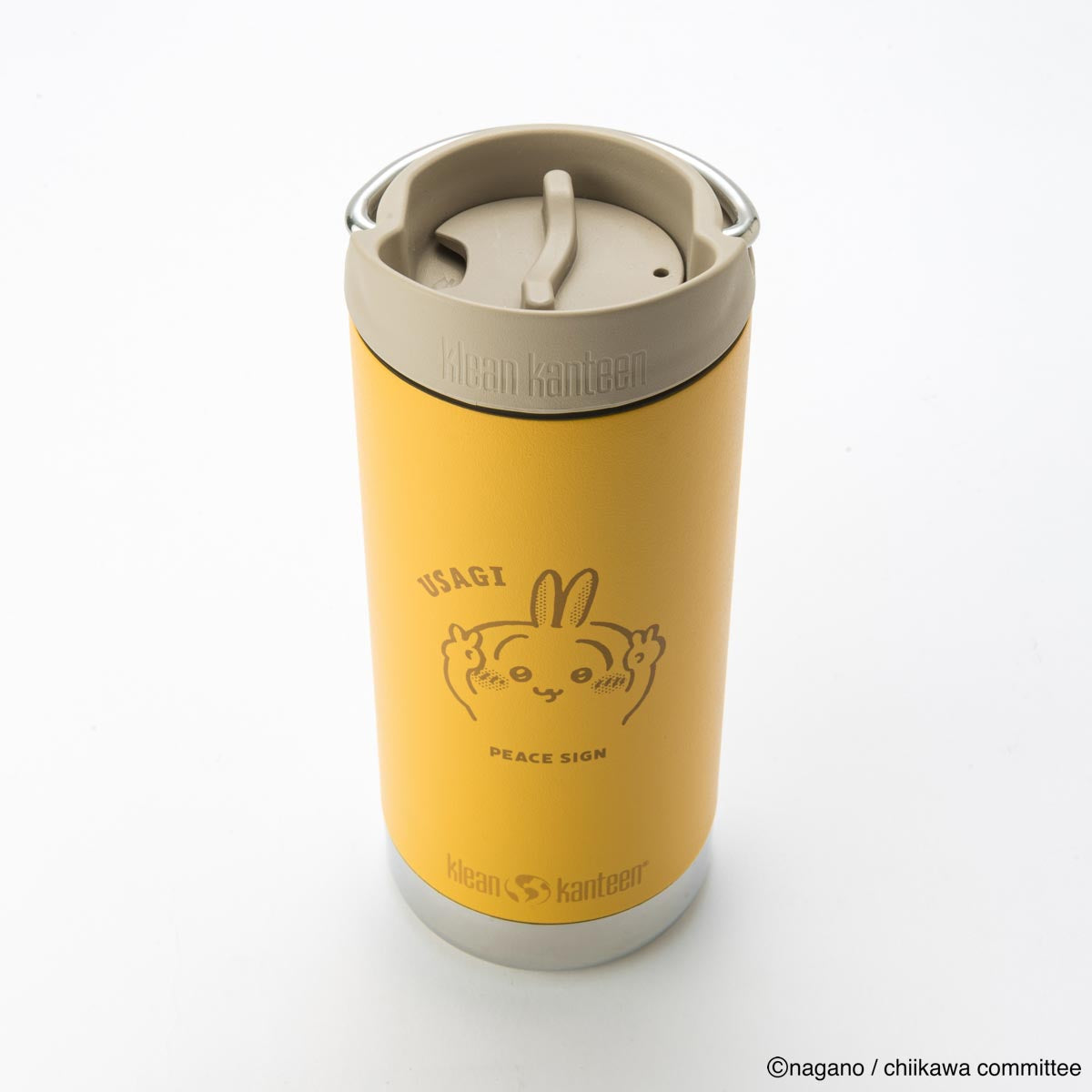 Klean Kanteen ちいかわ インスレートボトル TKWide 12oz（355ml）w/カフェキャップ [うさぎ]【2025年8月中旬より順次お届け予定】