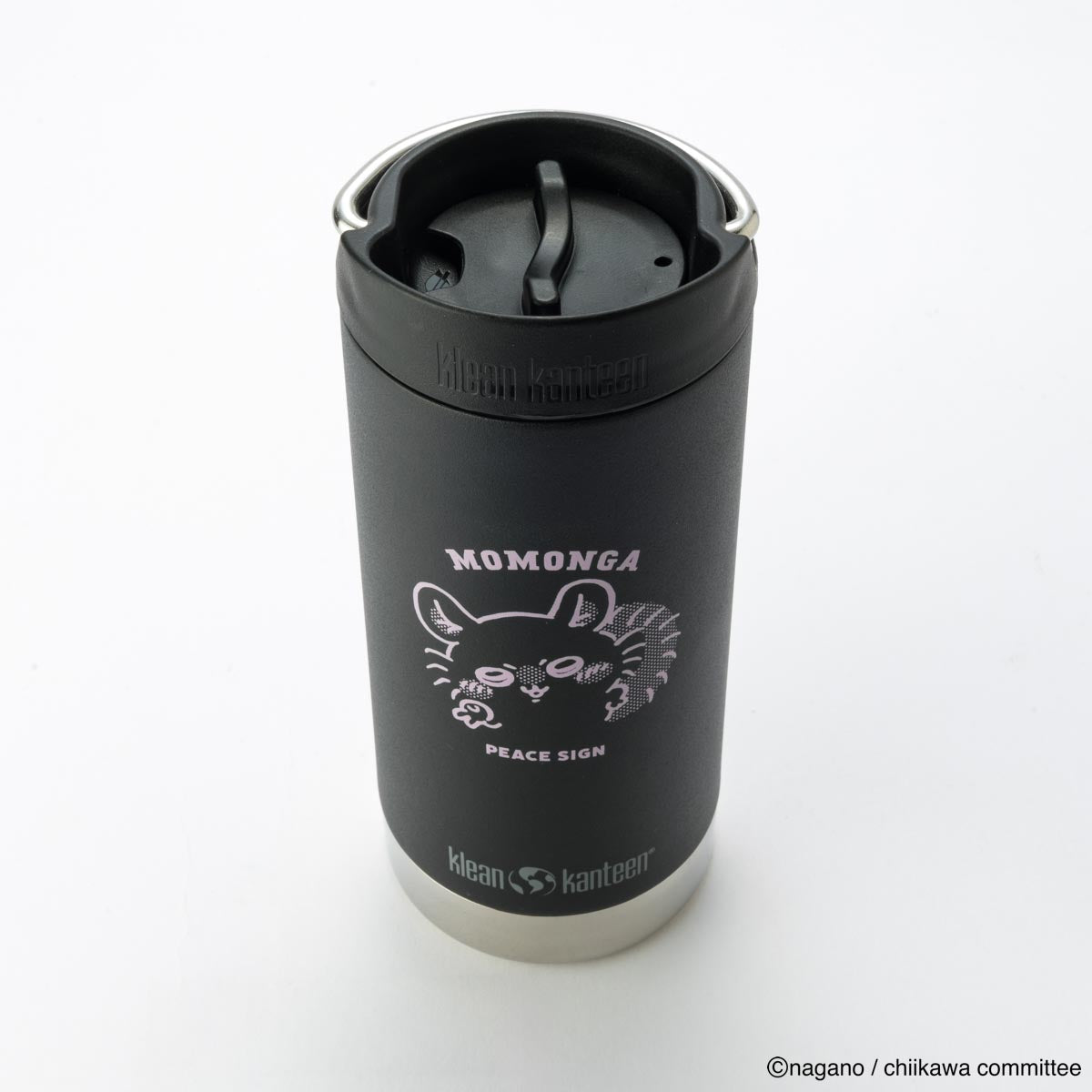 Klean Kanteen ちいかわ インスレートボトル TKWide 12oz（355ml）w/カフェキャップ [モモンガ]【2025年8月中旬より順次お届け予定】