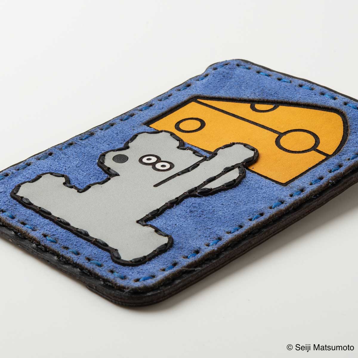 OJAGA DESIGN ねずみのANDY カードケース（ブルー）【2026年8月下旬より順次お届け予定】
