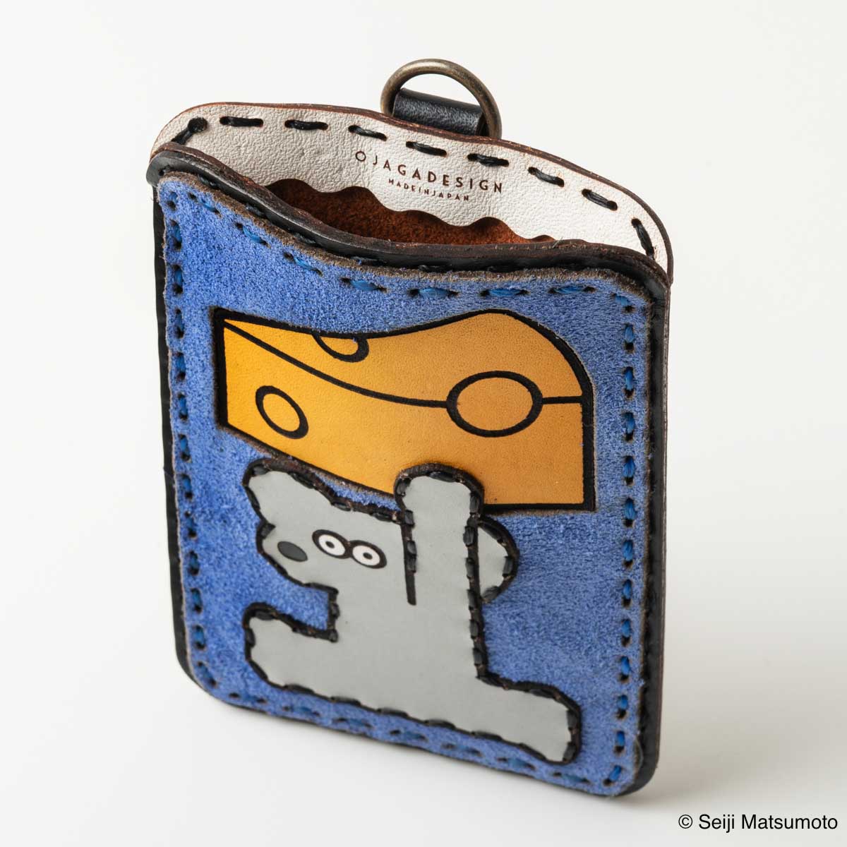 OJAGA DESIGN ねずみのANDY カードケース（ブルー）【2026年8月下旬より順次お届け予定】