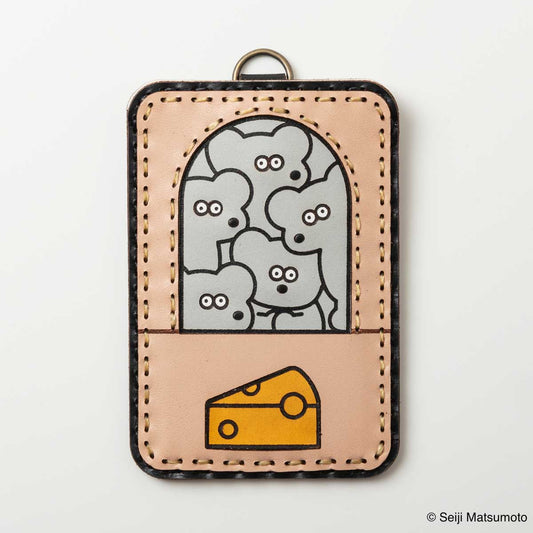 OJAGA DESIGN ねずみのANDY カードケース（ベージュ）【2026年8月下旬より順次お届け予定】