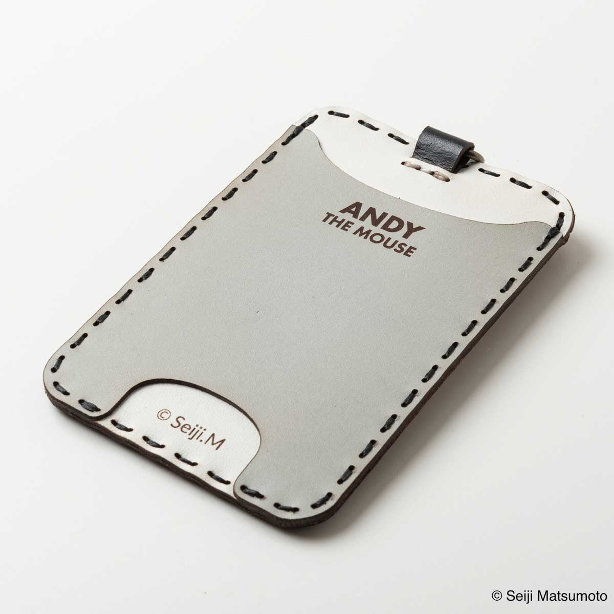 OJAGA DESIGN ねずみのANDY カードケース（ベージュ）【2026年8月下旬