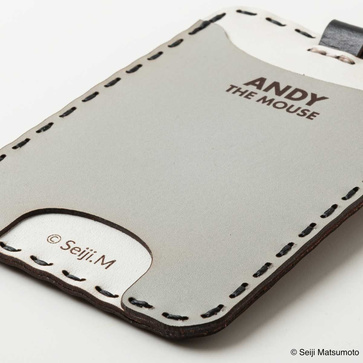 OJAGA DESIGN ねずみのANDY カードケース（ベージュ）【2026年8月下旬より順次お届け予定】