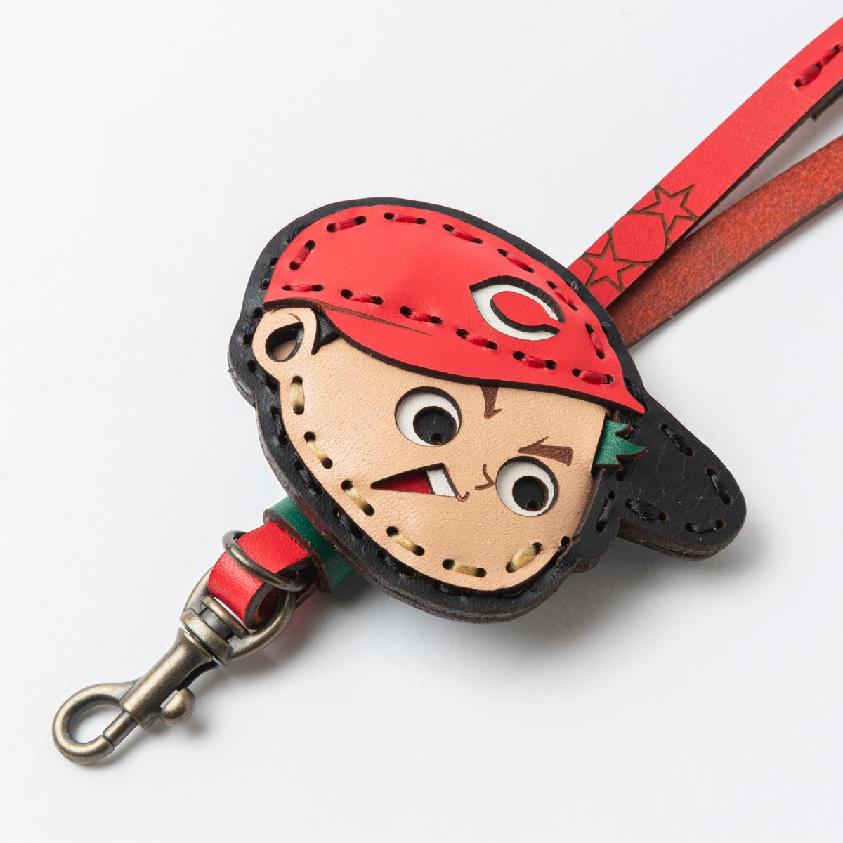 OJAGA DESIGN 広島東洋カープ [カープ坊や] Big Face ネックストラップ*