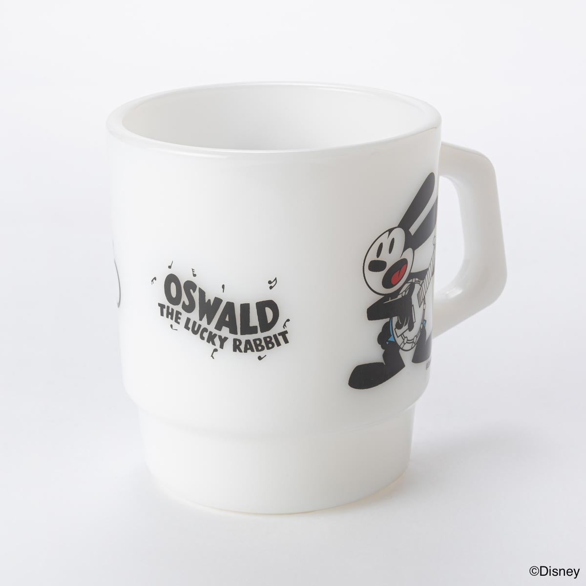 Fire-King スタッキングマグ Oswald the Lucky Rabbit [Disney100 OSWALD] ホワイト