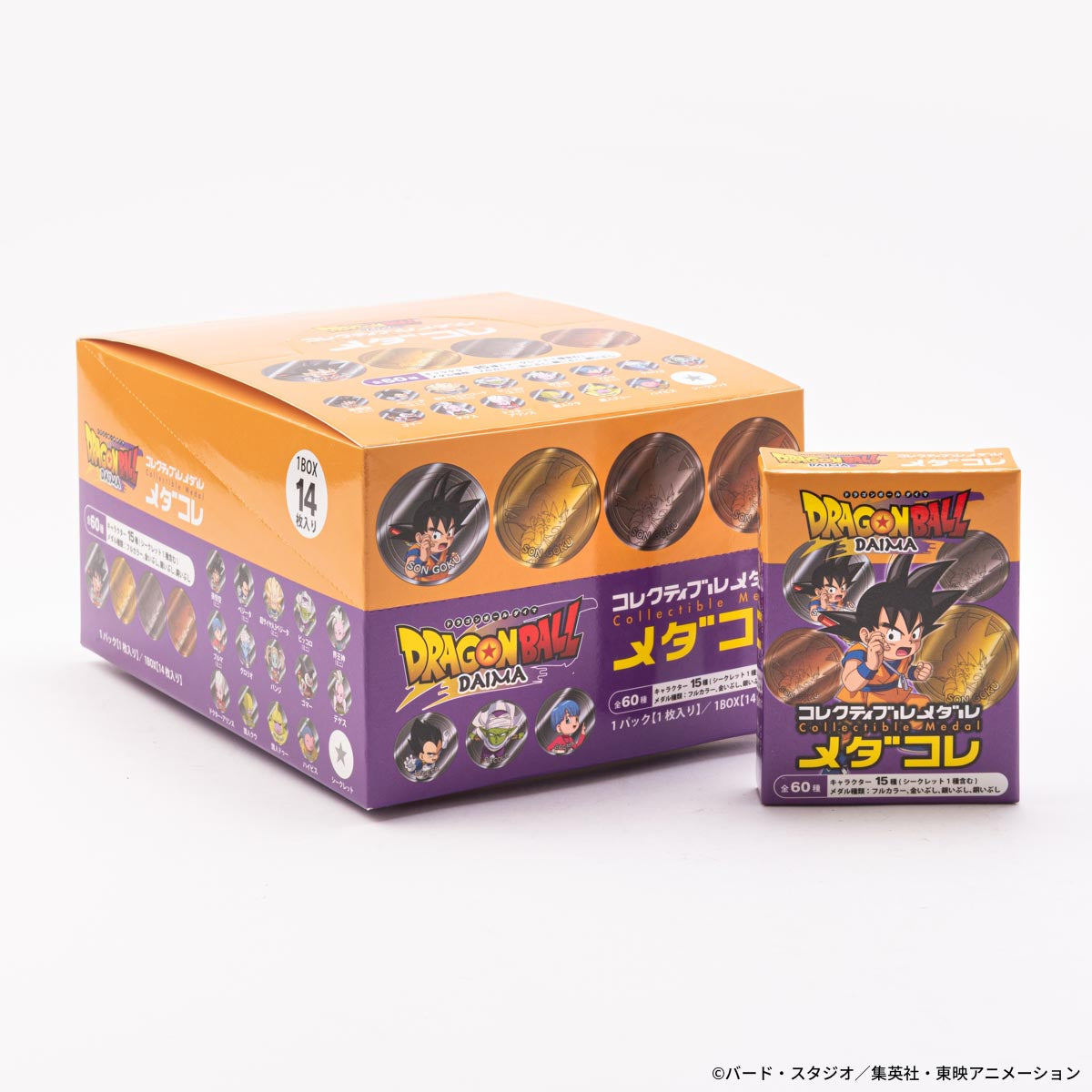 【ヒキダシストア限定特典付き】ドラゴンボールDAIMA コレクティブルメダル“メダコレ” 1BOX（14枚入り）+「孫悟空 超サイヤ人（ミニ）フルカラーメダル」1枚【2026年10月下旬より順次お届け予定】