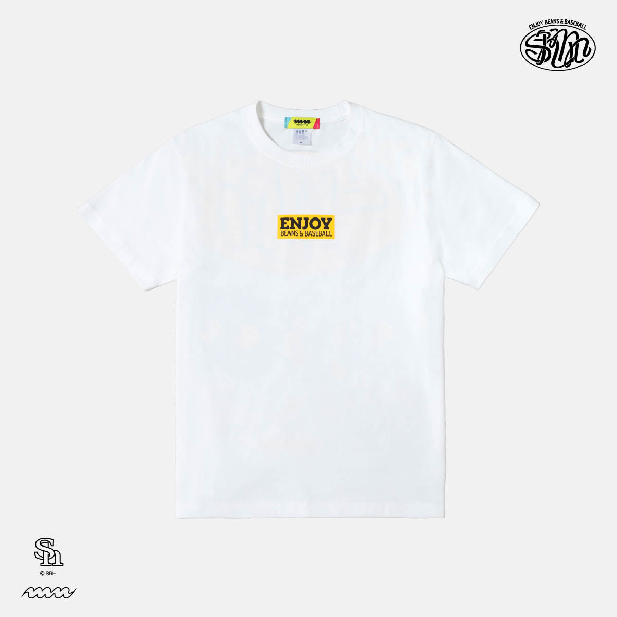 [ホークス/manucoffee] ENJOY B&B Tシャツ WHITE