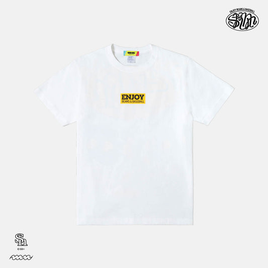 [ホークス/manucoffee] ENJOY B&B Tシャツ WHITE