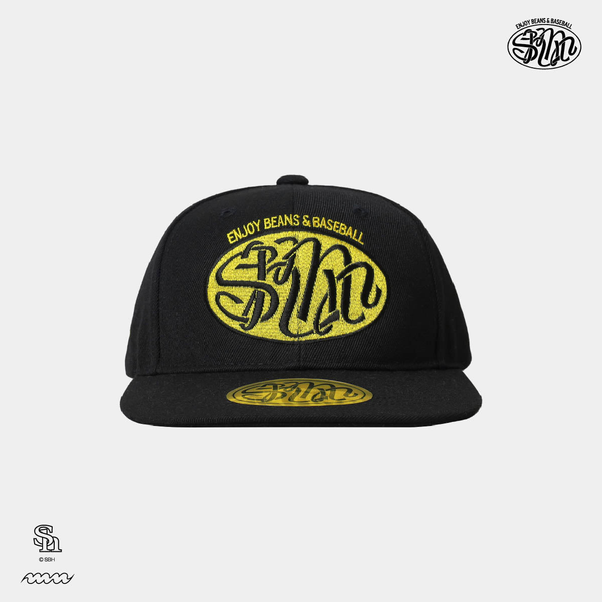 [ホークス/manucoffee] Logo スナップバックキャップ