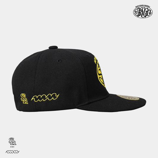 [ホークス/manucoffee] Logo スナップバックキャップ