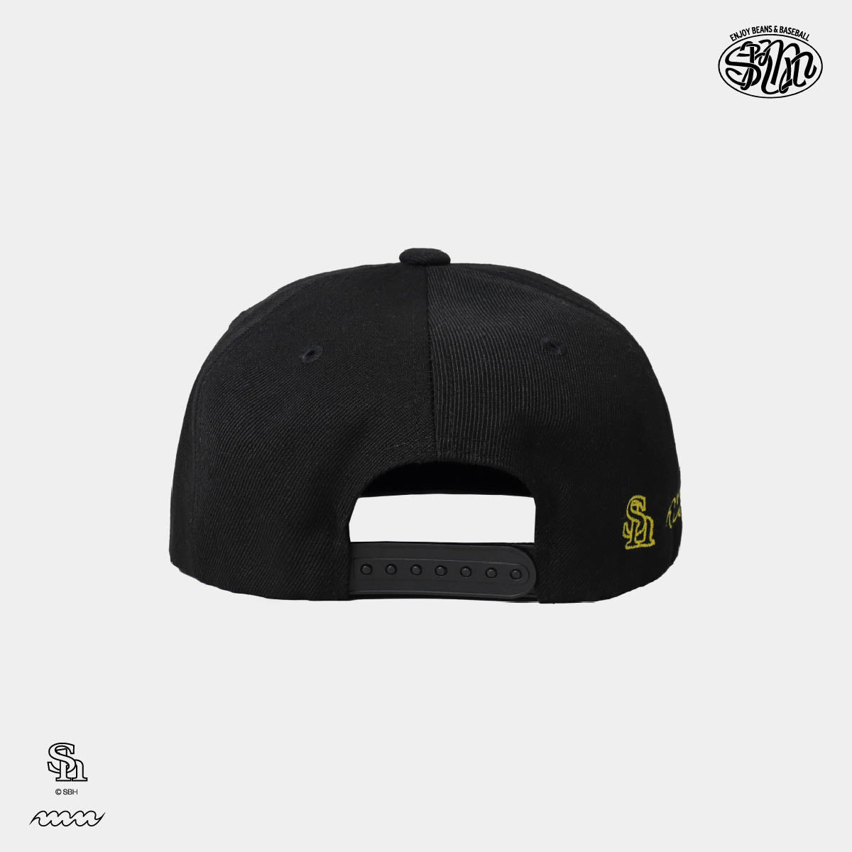 [ホークス/manucoffee] Logo スナップバックキャップ