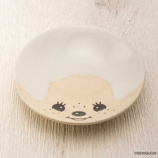 MASHICO 豆皿 モンチッチ ホワイト（糠白釉）