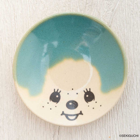 MASHICO 豆皿 モンチッチ ライトブルー（青磁釉）