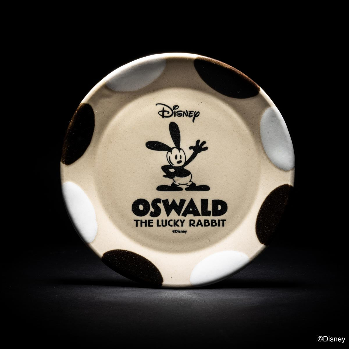 MASHICO プレート17cm Oswald the Lucky Rabbit [LOGO] ブラック/ホワイト – ヒキダシストア