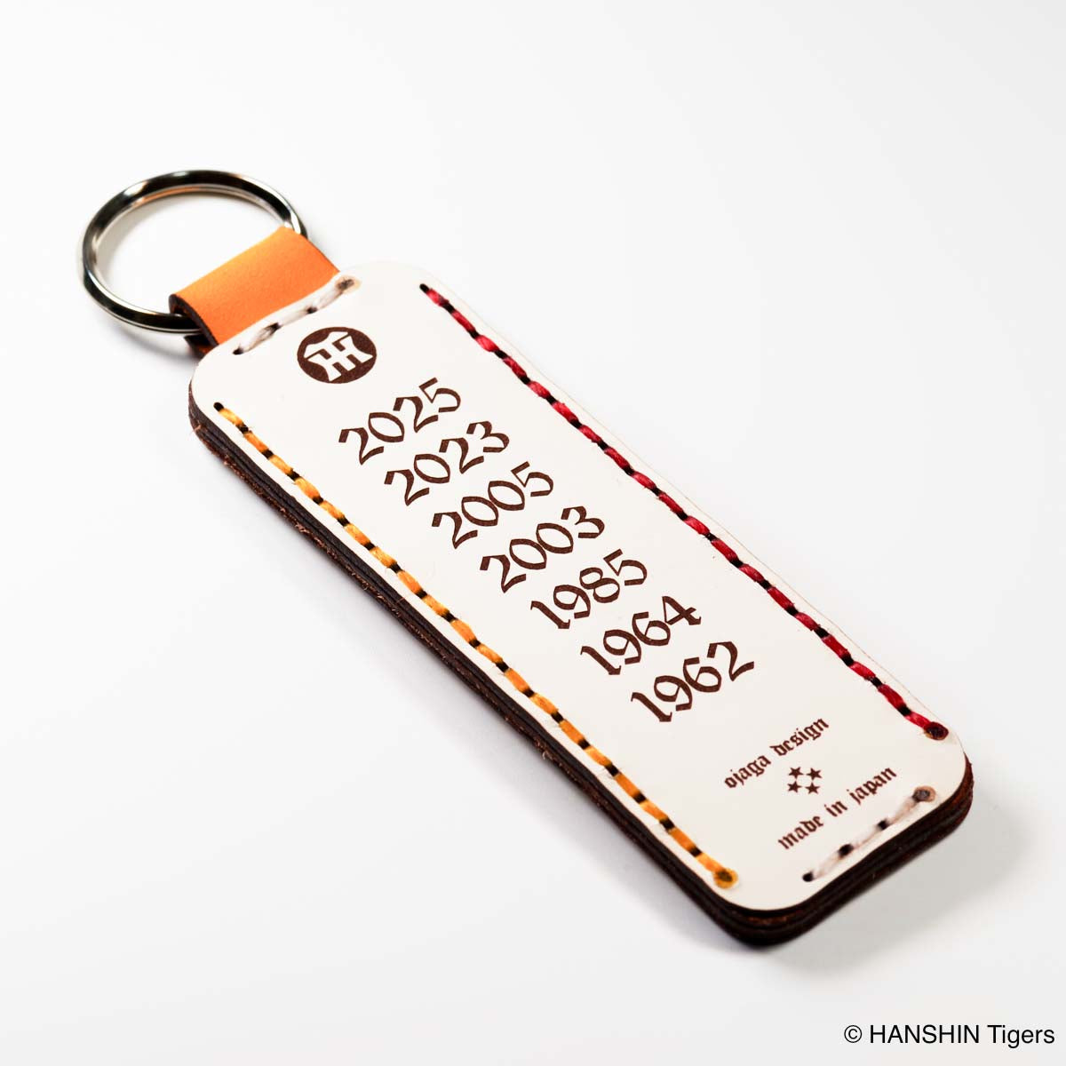 OJAGA DESIGN 阪神タイガース キーホルダー（長四角型）[2025 JERA セ