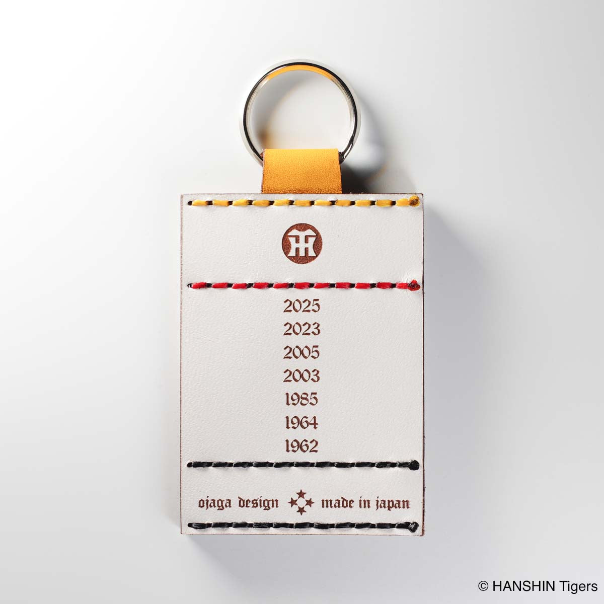 OJAGA DESIGN 阪神タイガース キーホルダー（四角型）[2025 JERA