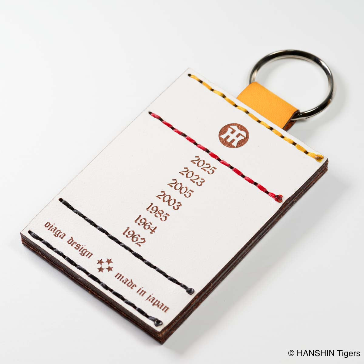 OJAGA DESIGN 阪神タイガース キーホルダー（四角型）[2025 JERA