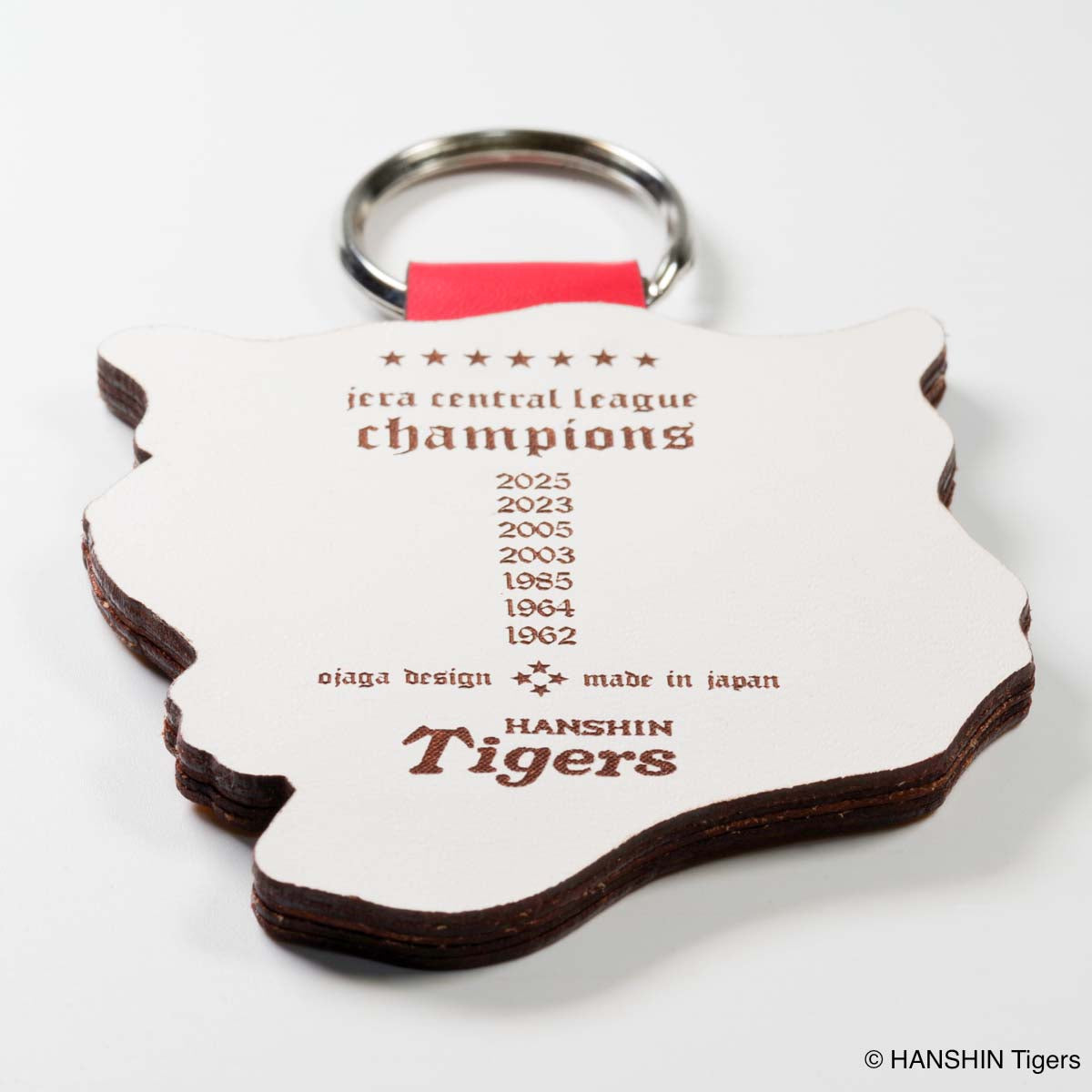 OJAGA DESIGN 阪神タイガース キーホルダー（虎ロゴ）[2025 JERA セ