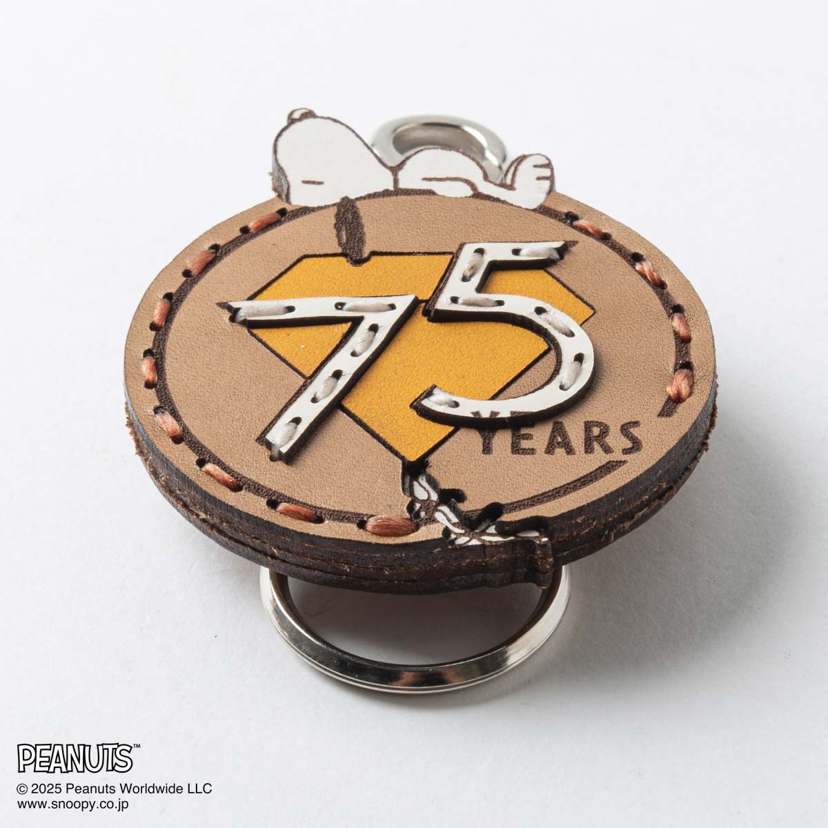 OJAGA DESIGN / Peanuts [75YEARS] キーホルダー Brown*