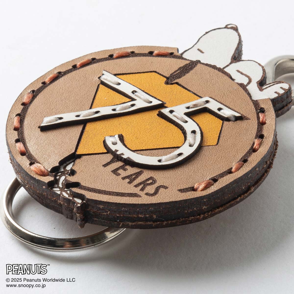 OJAGA DESIGN / Peanuts [75YEARS] キーホルダー Brown*