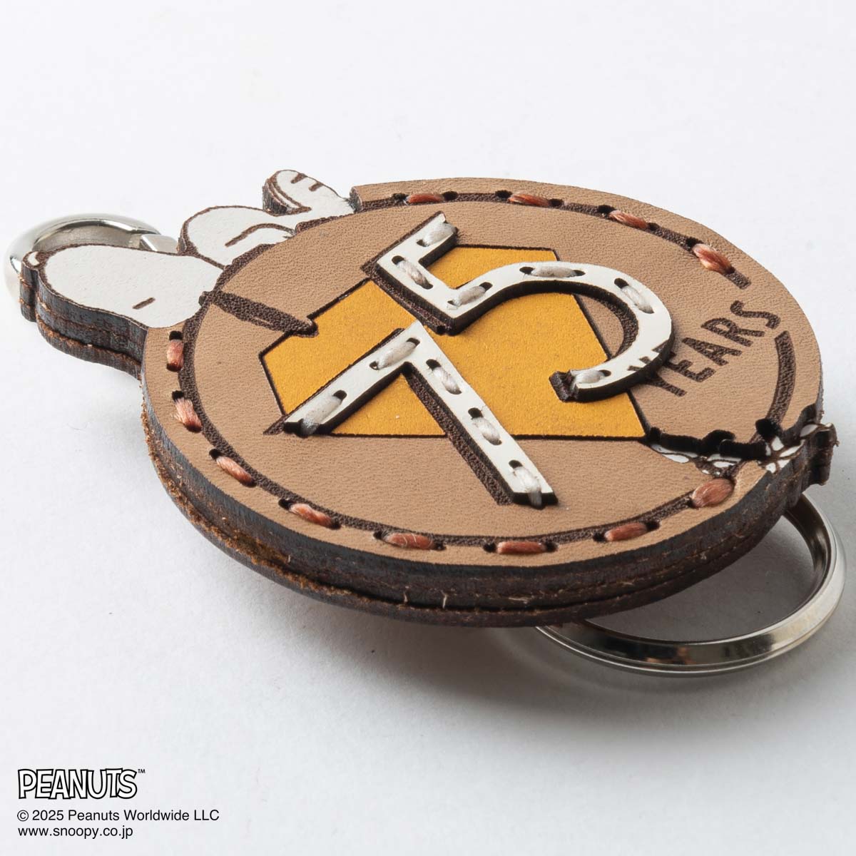 OJAGA DESIGN / Peanuts [75YEARS] キーホルダー Brown