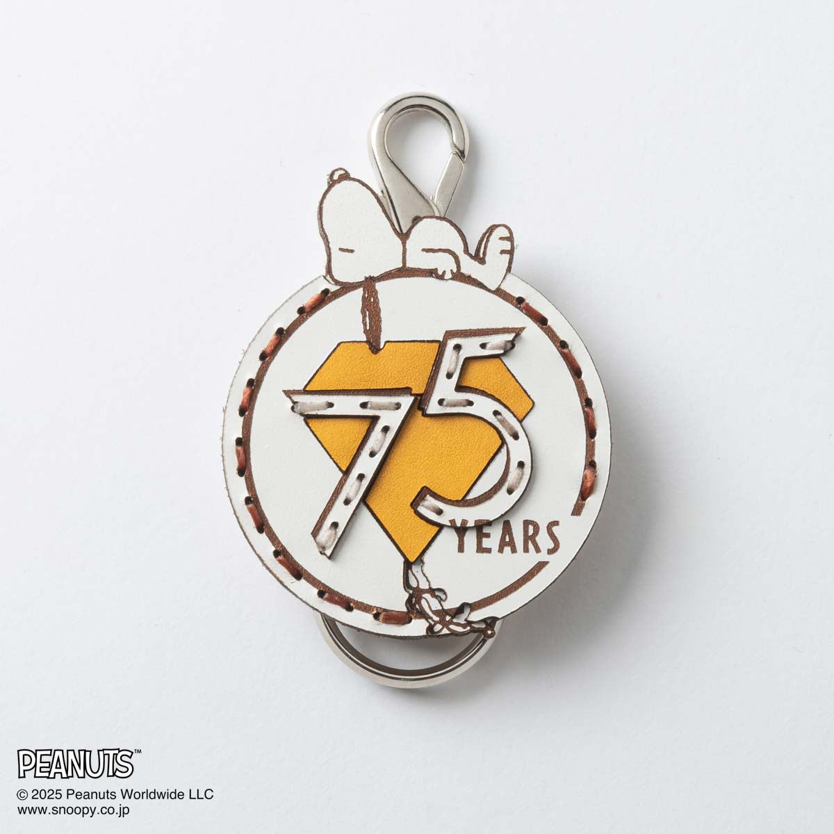 OJAGA DESIGN / Peanuts [75YEARS] キーホルダー White