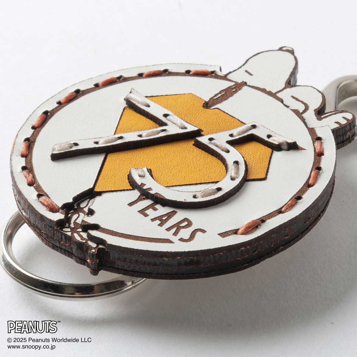 OJAGA DESIGN / Peanuts [75YEARS] キーホルダー White