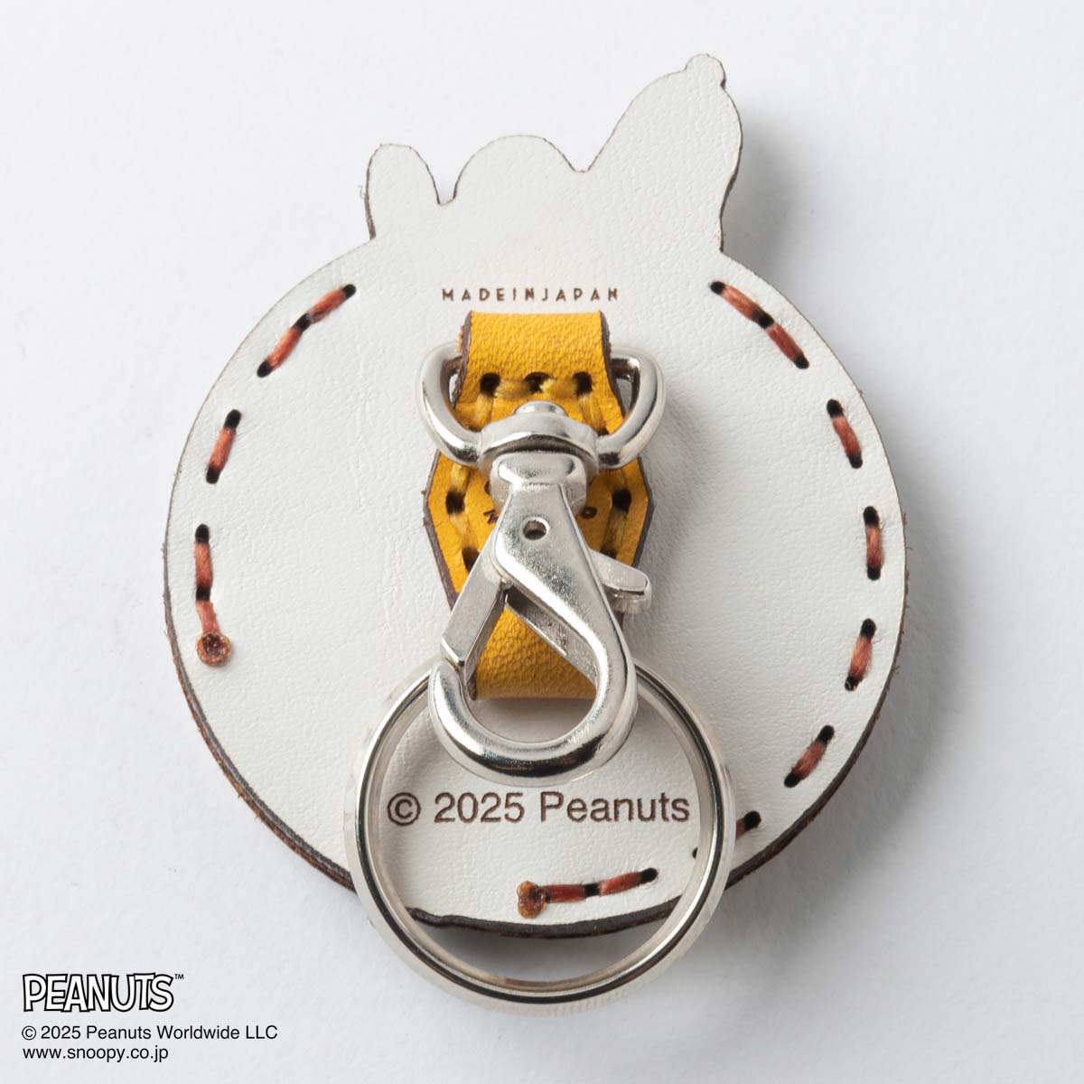 OJAGA DESIGN / Peanuts [75YEARS] キーホルダー White – ヒキダシストア