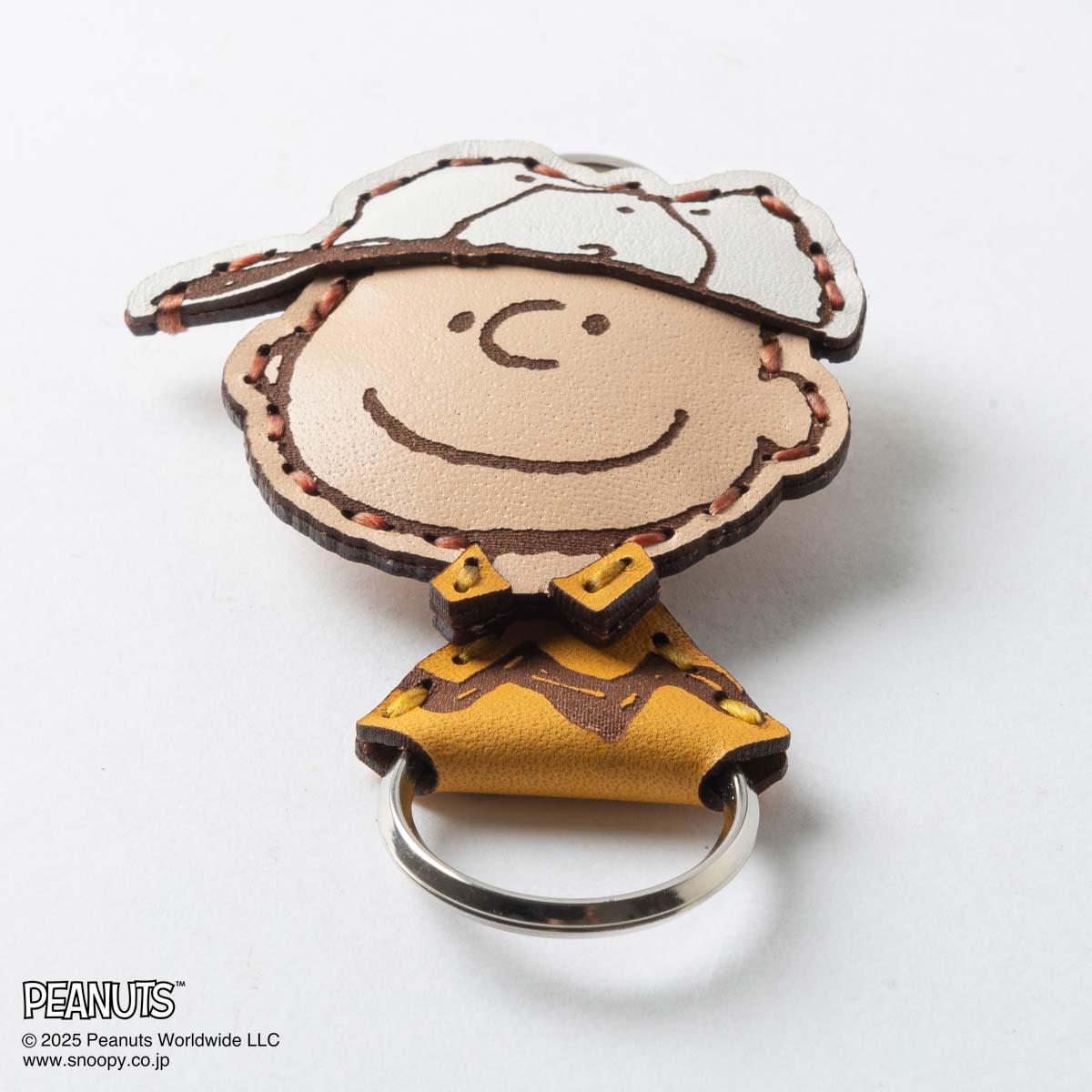 OJAGA DESIGN / Peanuts [BASEBALL CHARLIE BROWN] キーホルダー