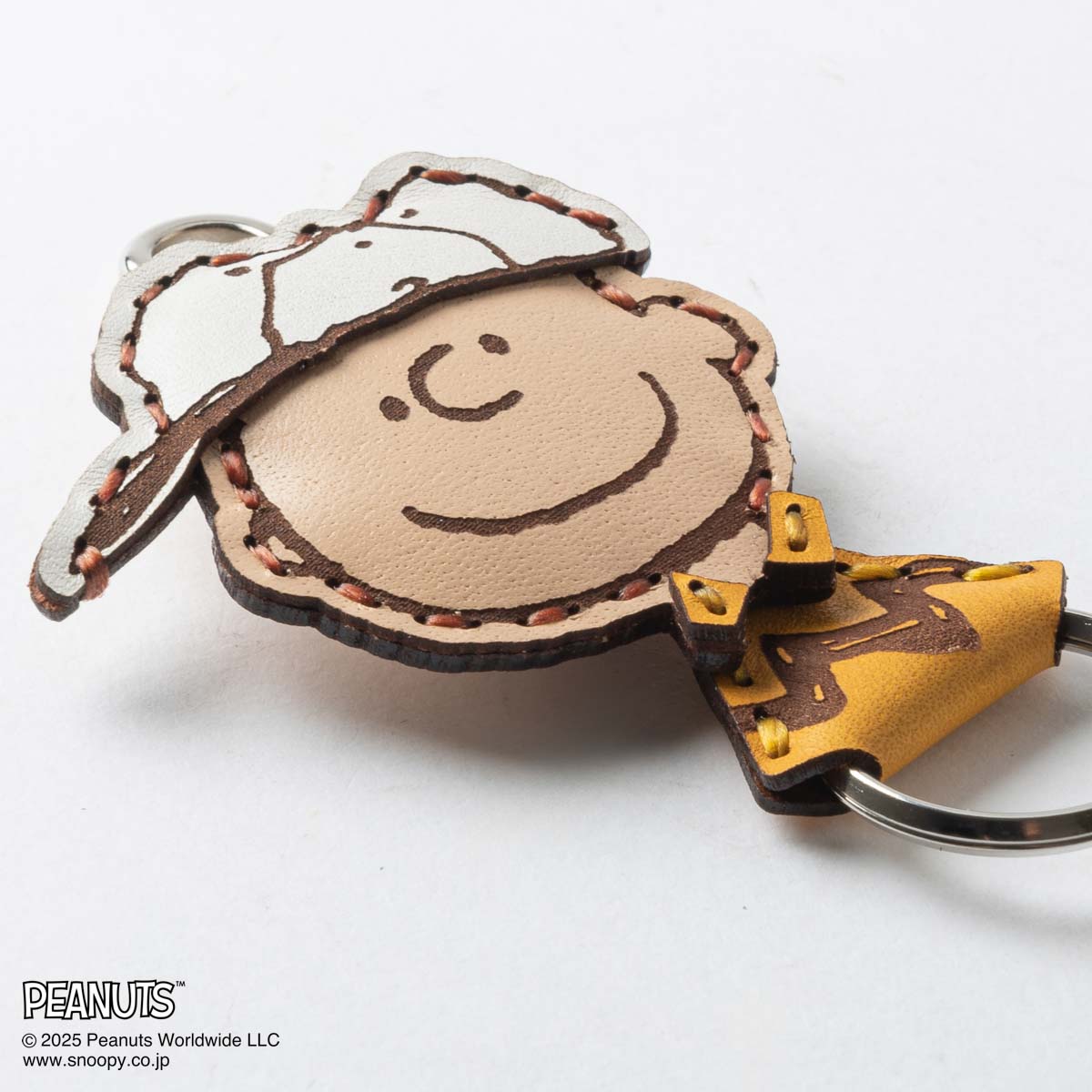 OJAGA DESIGN / Peanuts [BASEBALL CHARLIE BROWN] キーホルダー