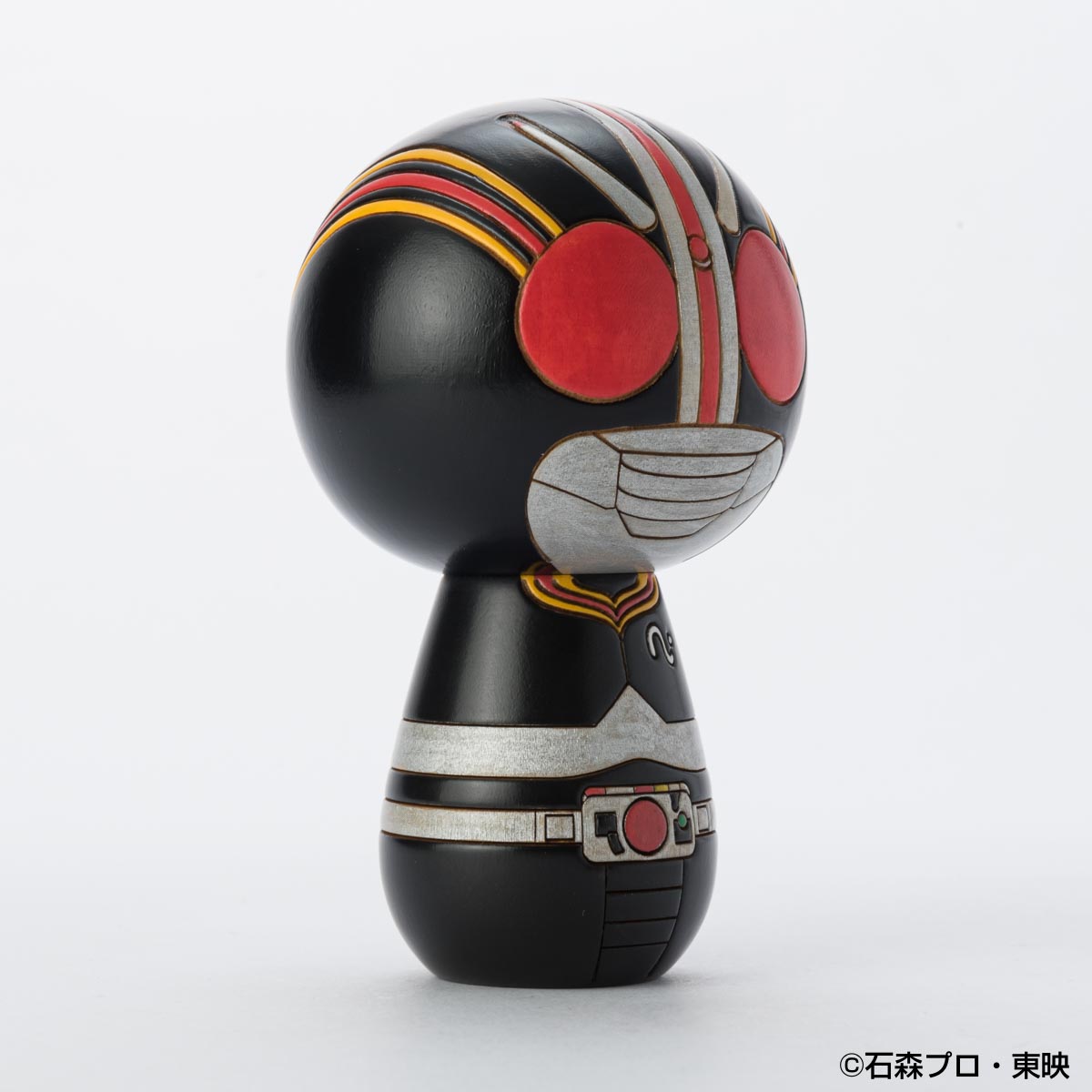 卯三郎こけし　仮面ライダー　東映　石森プロ　Ｖ３　ブラック　伝統工芸 仮面ライダーこけし [BLACK] by 卯三郎こけし – ヒキダシストア