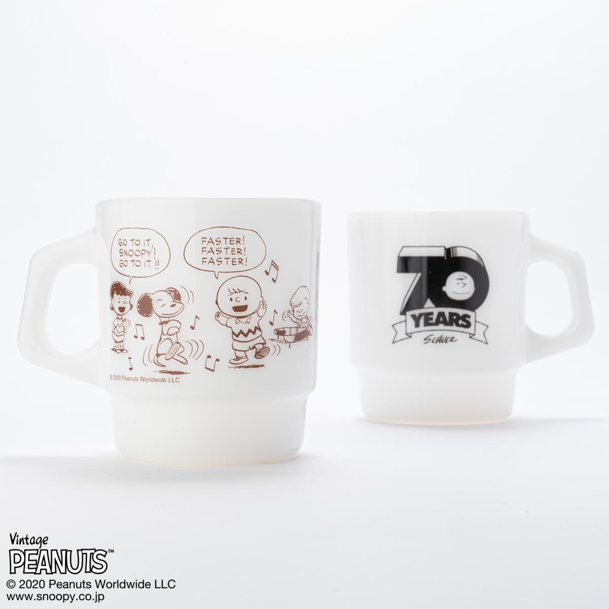 Fire-King スタッキングマグ Peanuts [70 YEARS]