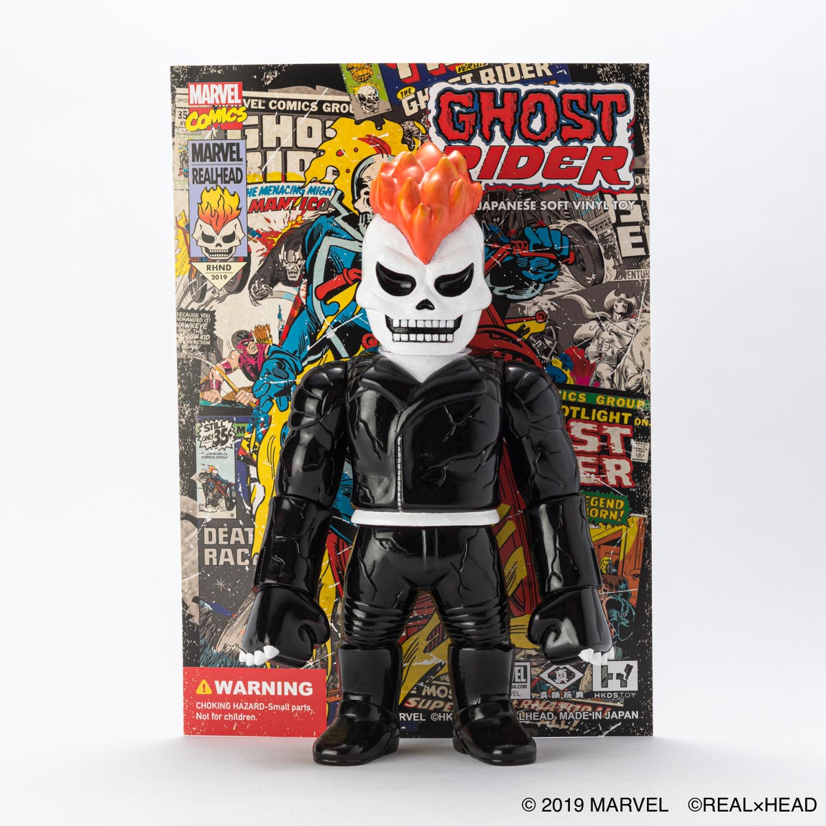 抽選販売商品】HKDSTOY×リアルヘッド -MARVEL [GHOST RIDER] BLACK