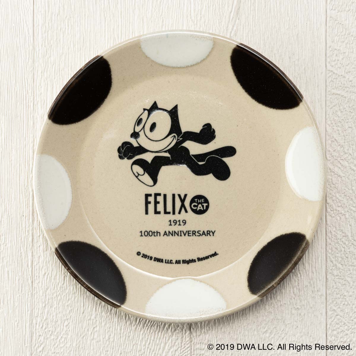 MASHICO プレート17cm FELIX THE CAT [RUN] ブラック/ホワイト