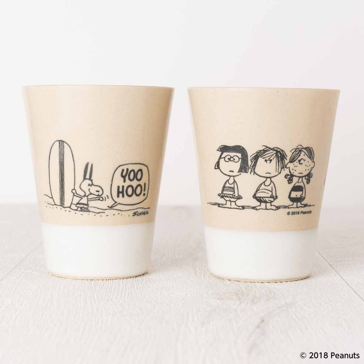 MASHICO タンブラー PEANUTS [Beach] ホワイト – ヒキダシストア